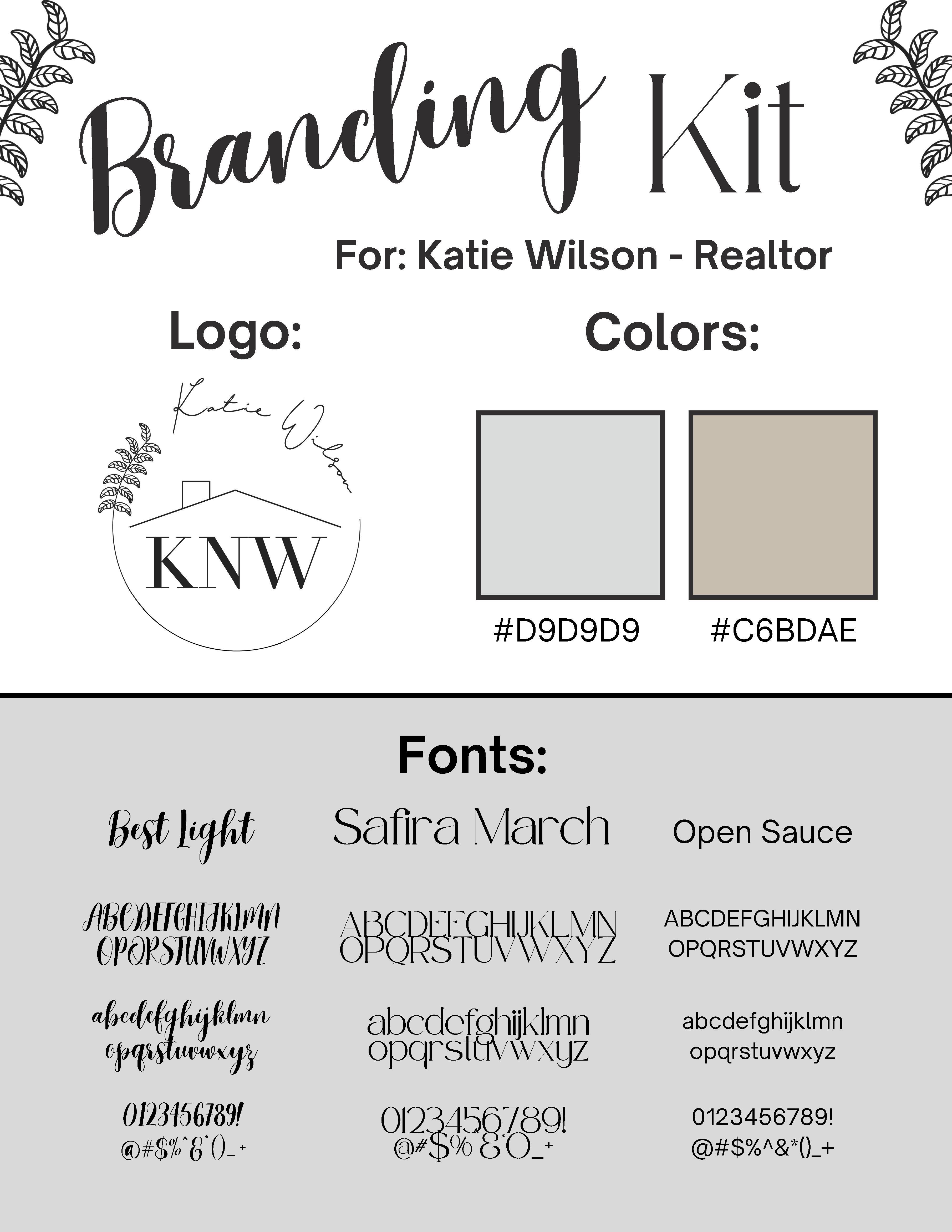 Branding Sheet